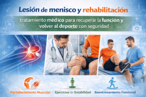 La lesión de menisco y rehabilitación