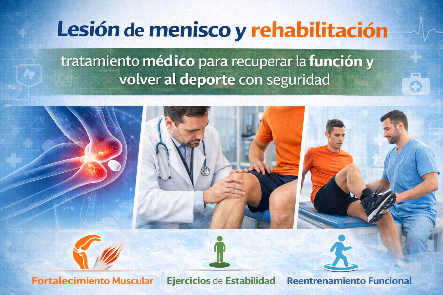 La lesión de menisco y rehabilitación