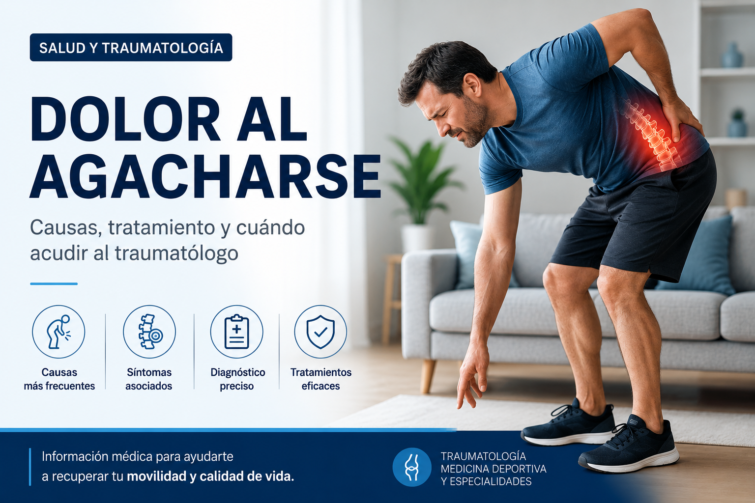 Dolor al agacharse