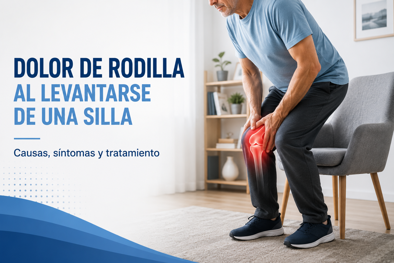 Dolor de rodilla al levantarse de una silla